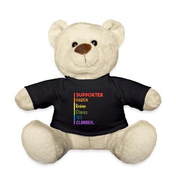 Supporter können nicht climben - Teddy - Schwarz - Vorne