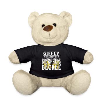 GIFFEY WO BLEIBT DER BIERPREIS DECKEL - Teddy - Schwarz - Vorne