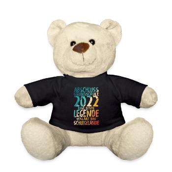 Grundschule 2022 Legende verläßt Schulgelände Absc - Teddy - Schwarz - Vorne