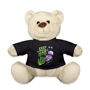 EC internal market, free movement of goods, free movement of persons, free movement of persons, right of establishment - Teddy Bear - black - Front