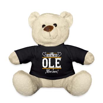 Ole Geschenkidee Geschenk Geburtstag - Teddy - Schwarz - Vorne