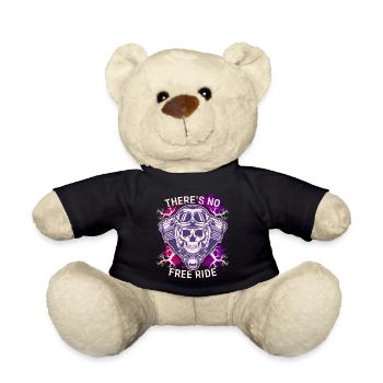 Motorcyclist Skull Skull funny saying - Teddy Bear - black - Front