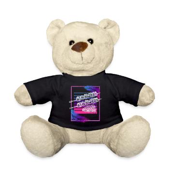 Vaporwave Grill Retro BBQ Liebhaber Kebab Spieß Gr - Teddy - Schwarz - Vorne