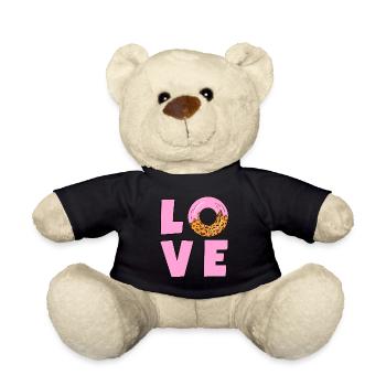 LOVE DONUTS - Teddy Bear - black - Front
