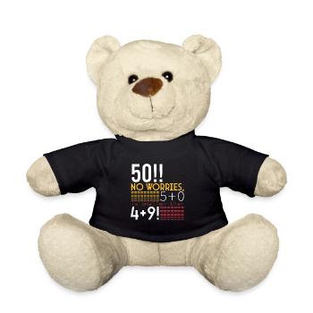 Alles Gute zum 50. Geburtstag!!! - Teddy - Schwarz - Vorne