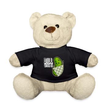 Lustiger Essiggurken-Dill dazu! Humor Gurke Vegan - Teddy - Schwarz - Vorne
