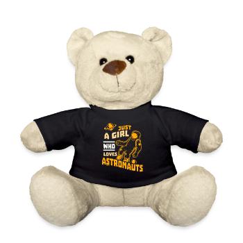 Seulement une fille qui aime les astronautes - Nounours - noir - Devant