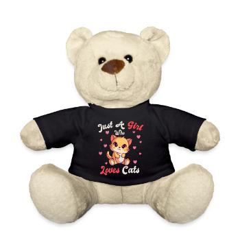 Seulement une fille qui aime les chatons chats - Nounours - noir - Devant