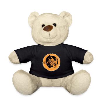 Aikido Kämpfer meister dojo - Teddy - Schwarz - Vorne