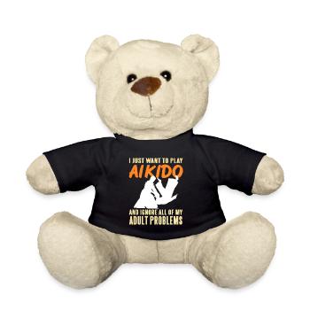 I just want to play Aikido and ignore adoult - Teddy - Schwarz - Vorne