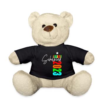 Schulkind 2023 1. Klasse - Teddy - Schwarz - Vorne