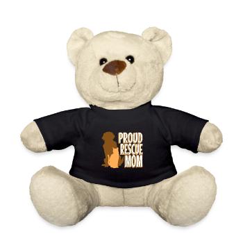 Proud rescue mom - Teddy - Schwarz - Vorne