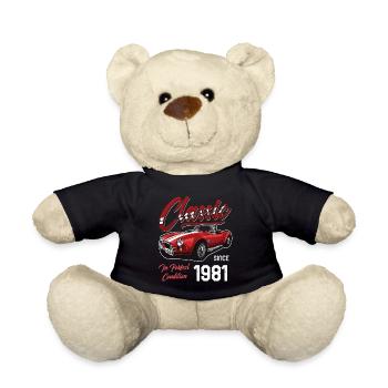 Ich bin nicht alt, ich bin Oldtimer Jahrgang Jahrgang 1981 - Teddy - Schwarz - Vorne