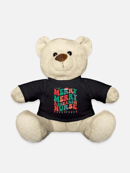 Research Nurse Christmas Research Nursing Xmas - Teddy - Schwarz