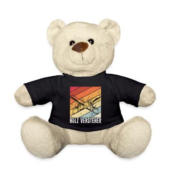 Holz Versteher - Forstwirtschaft Försterkleidung T - Teddy - Schwarz - Vorne