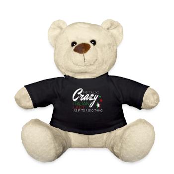 Sie nennen mich verrückte italienische Dame lustige italienische - Teddy - Schwarz - Vorne