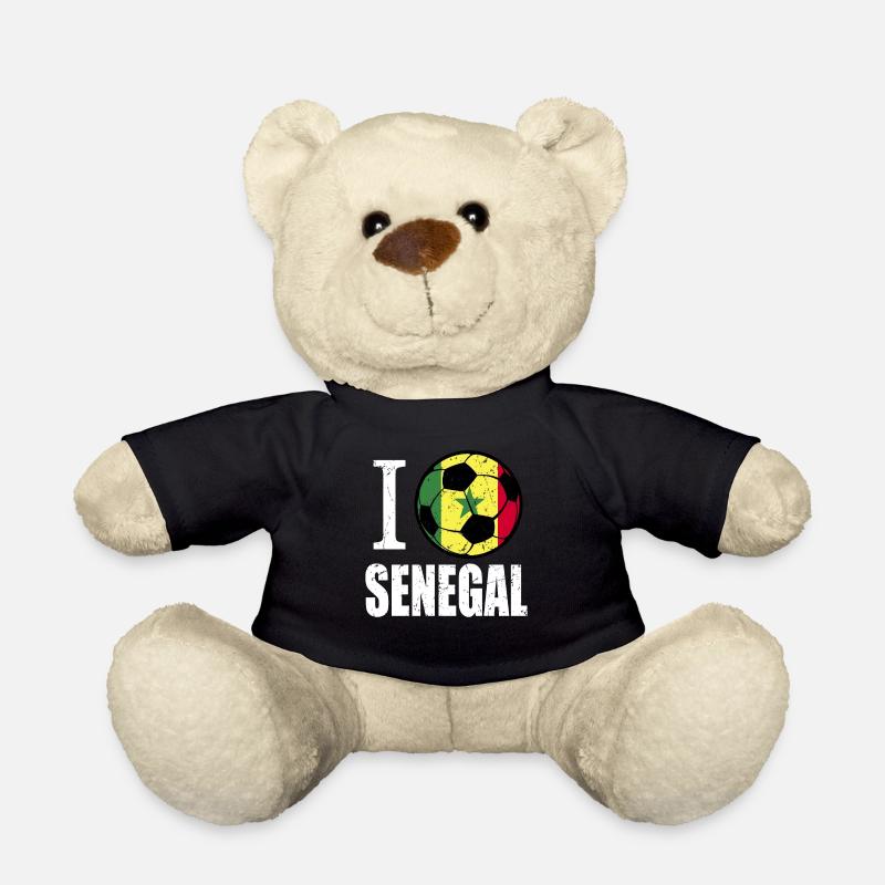 Senegal Fußball - Teddy - Schwarz