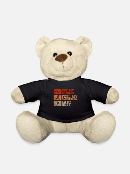 Lustiger Triathlon Spruch - Teddy - Schwarz