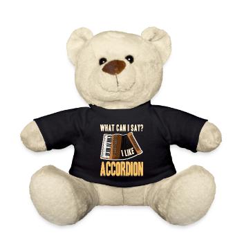 What can i say i like accordion - Teddy Bear - black - Front