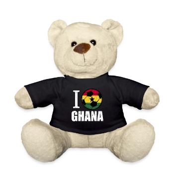 Ghana Fußball - Teddy - Schwarz - Vorne