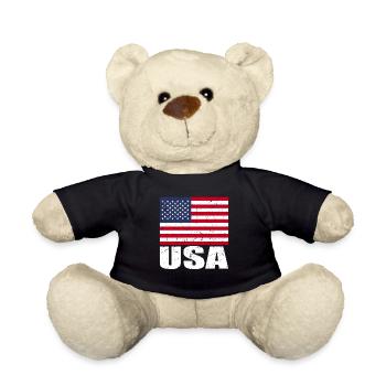 Deer Flag - Teddy Bear - black - Front