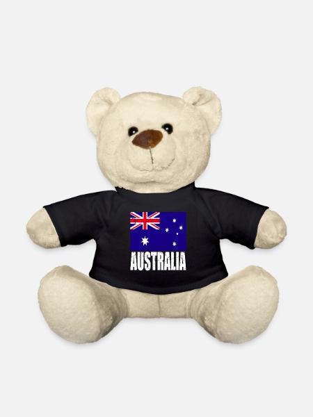Australien Fahne - Teddy - Schwarz
