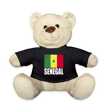 Drapeau du Sénégal - Nounours - noir - Devant