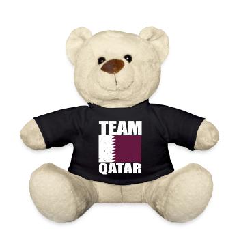 Team Qatar Football - Teddy Bear - black - Front