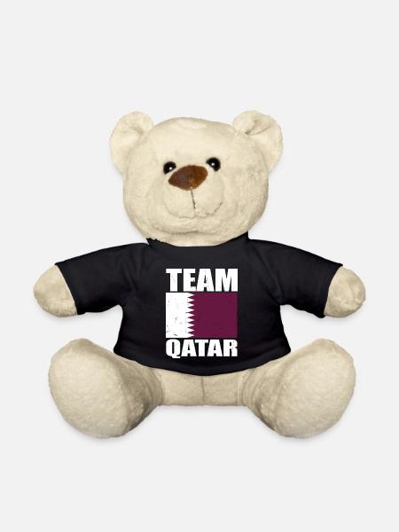 Team Katar Fußball - Teddy - Schwarz