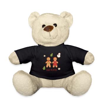 Joyeux Noël - Mange-moi - Pain d’épices - Nounours - noir - Devant