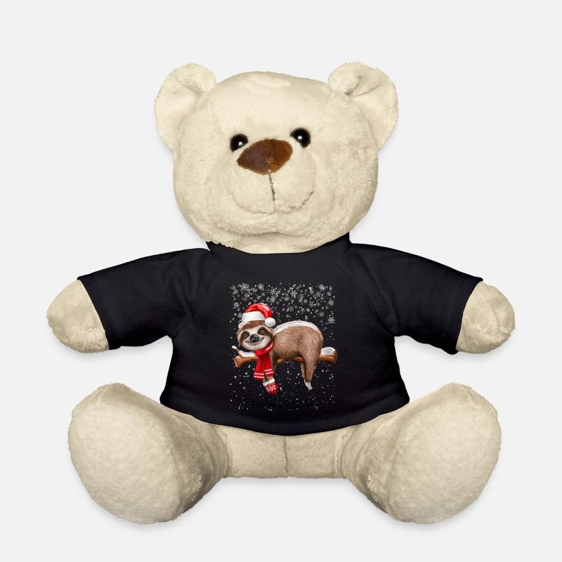 Faultier Weihnachten - Teddy - Schwarz