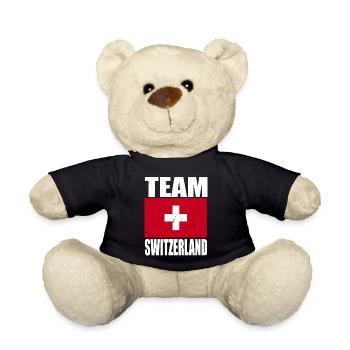 Team Schweiz Fußball - Teddy - Schwarz - Vorne