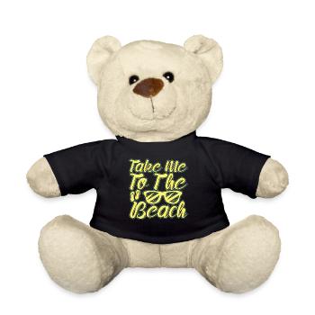 Take me to the beach - sunset beach - Teddy Bear - black - Front