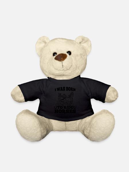 Baby Kind Pferdespruch - Teddy - Schwarz