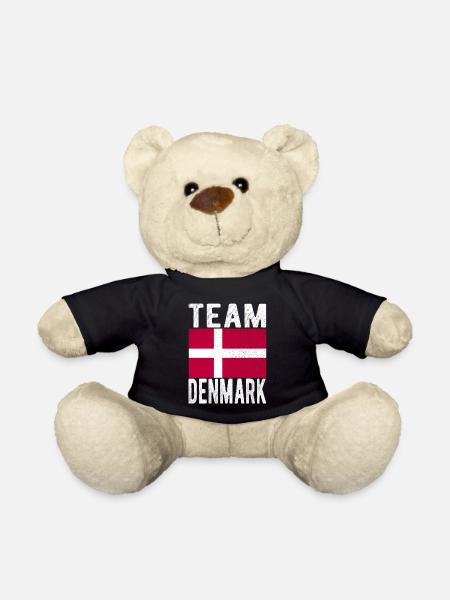 Dänemark Fahne - Teddy - Schwarz