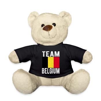 Belgium Flag - Teddy Bear - black - Front