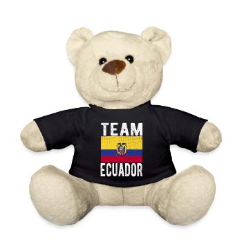 Drapeau de l’Équateur - Nounours - noir - Devant