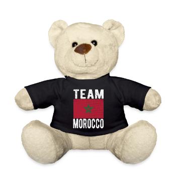 Drapeau du Maroc - Nounours - noir - Devant
