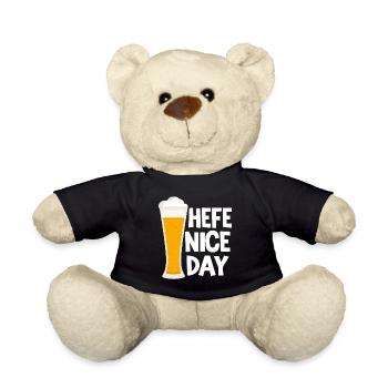 Weizenbier Brauer Hobbybrauer Hefe Nice Day Bier - Teddy - Schwarz - Vorne