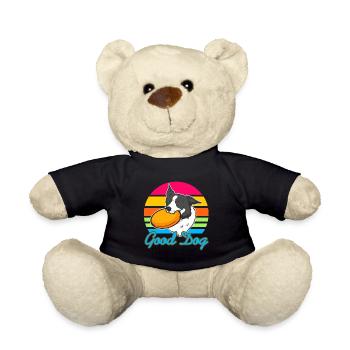 Good Dog Cute Retro Dog Catching Designs - Teddy - Schwarz - Vorne