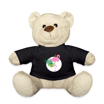 Flamingo - Teddy Bear - black - Front
