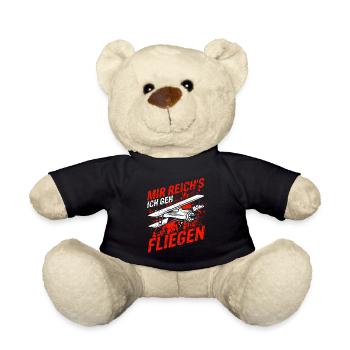 Mir Reichts Ich Geh Helikopter fliegen - Heli Flie - Teddy - Schwarz - Vorne