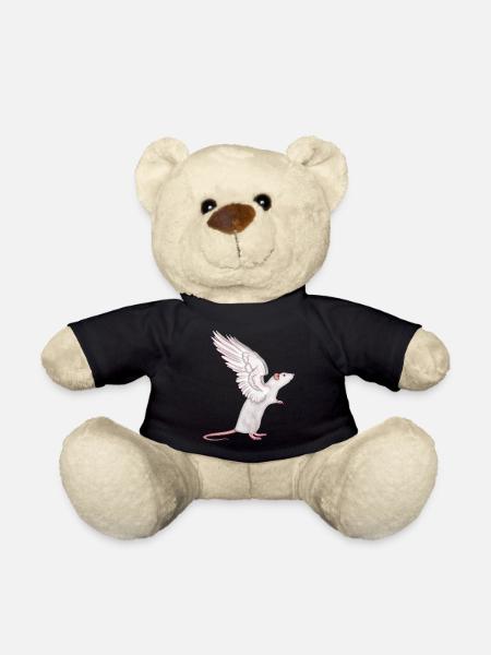 Ratte Engel - Teddy - Schwarz