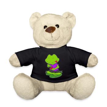 Frosch Poker Pokerkarten - Teddy - Schwarz - Vorne