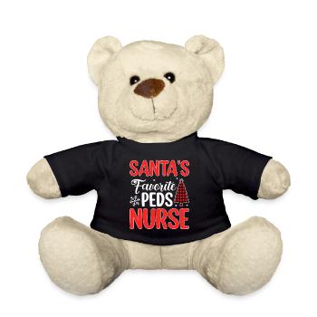Santa's Lieblingskrankenschwester - Frohes Fest - Teddy - Schwarz - Vorne
