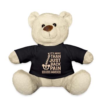 It's more than just back pain, scoliosis 5 - Teddy Bear - black - Front
