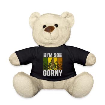 At So Corny Wheat Corn Oats Fam Farming - Teddy Bear - black - Front