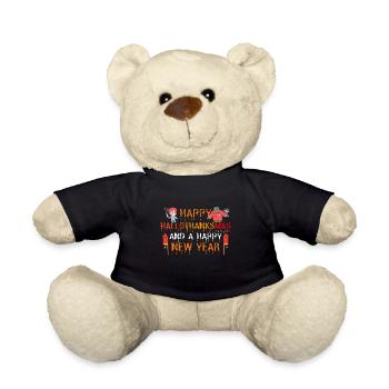 Happy Hallothanksmas and a Happy New Year - Teddy - Schwarz - Vorne