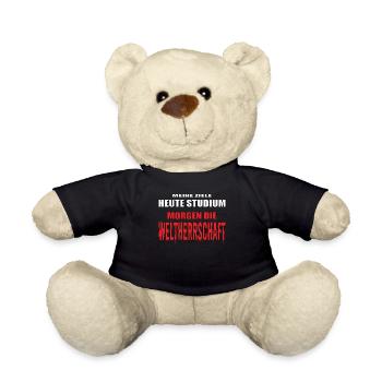 Lustiger Spruch Nerd für Studenten - Teddy - Schwarz - Vorne