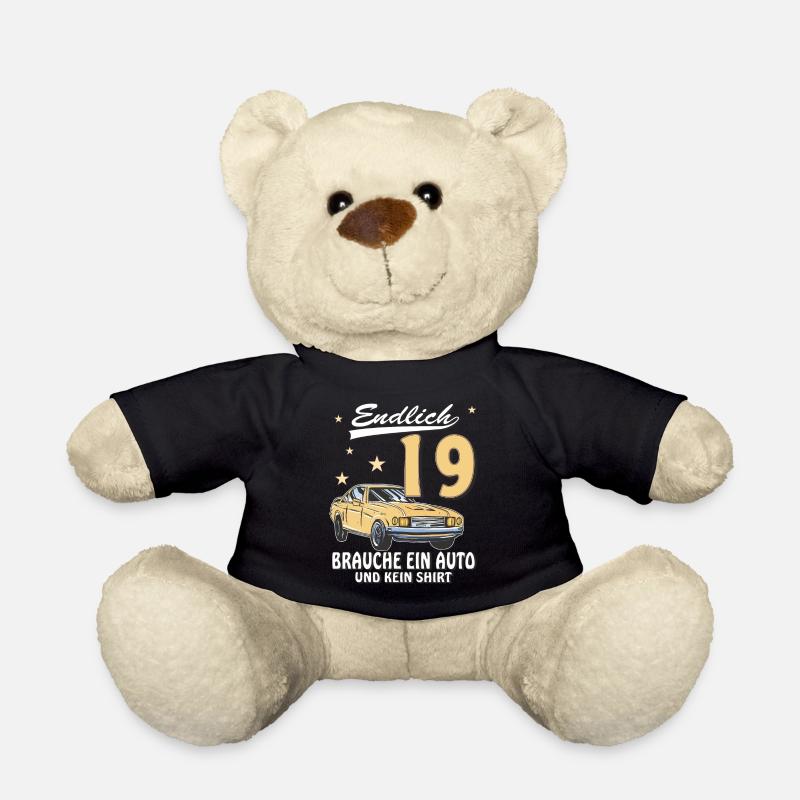 AUTO GEBURTSTAG ENDLICH 19 - Teddy - Schwarz